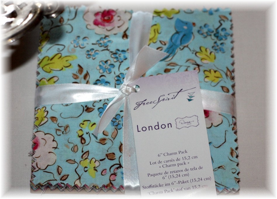 sale London 6 inch Charm Squares Pack fabric FreeSpirit - Dena Designs