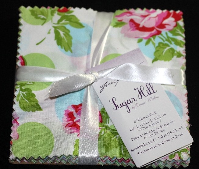 30 - 6 inch Charm Squares Pack SUGAR HILL fabric Tanya Whelan