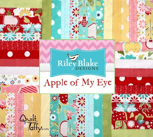 48 - 5 inch charm squares Apple of My Eye by Riley Blake
