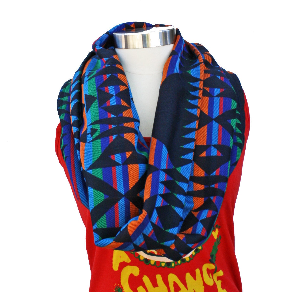 Infinity Circle Cowl Scarf- Native Arrow
