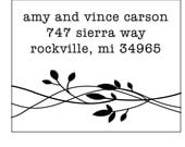 Custom Return SELF INKING Address Stamp - Cute Thank You Gift, Birthday, Housewarming - Amy and Vince Design