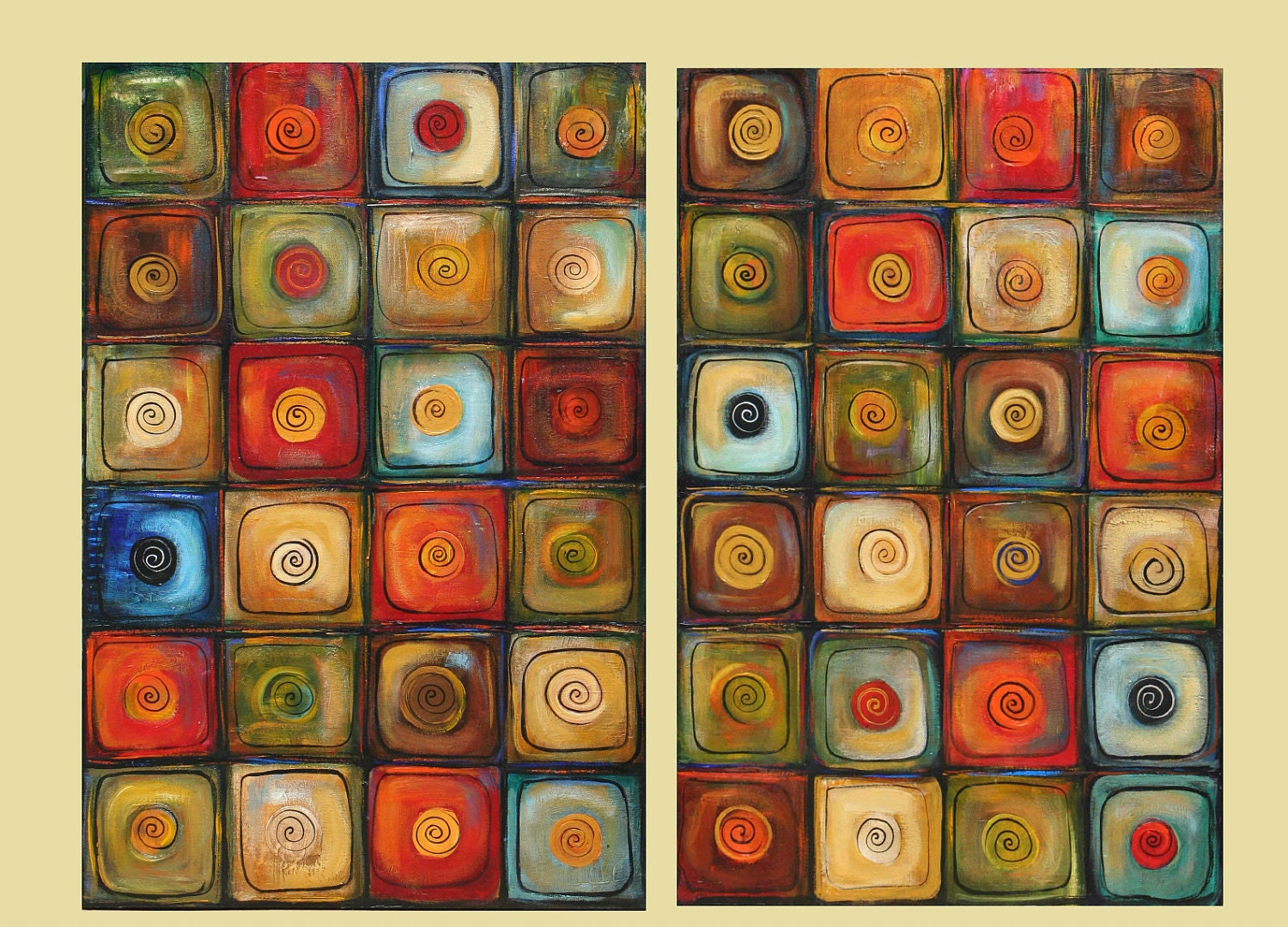 Large abstract painting modern contemporary  48 x 36"  art  Lauren Marems