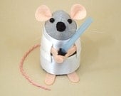 Star Wars Luke Skywalker Mouse ornament felt hamster rat mice gift Star Wars Geek animal lover collector
