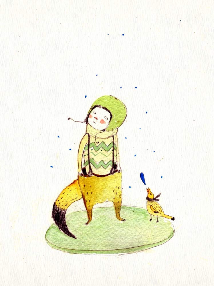 Winter tales, print 6x8 inches