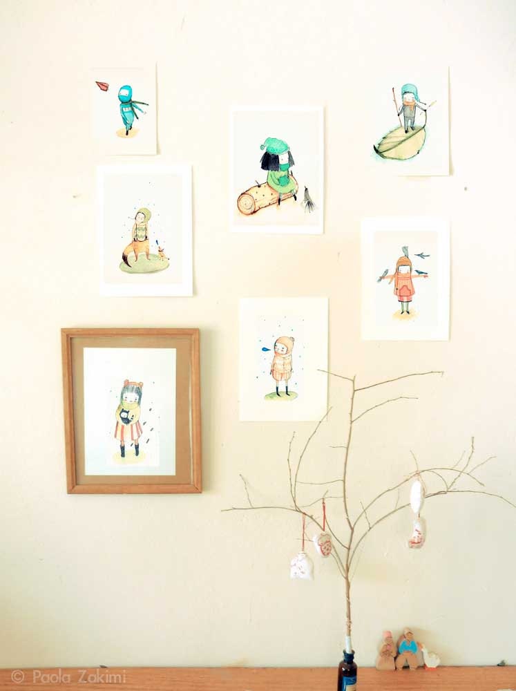 Childrens Wall Art Print -Stowaway Migrating II, Print 8x11