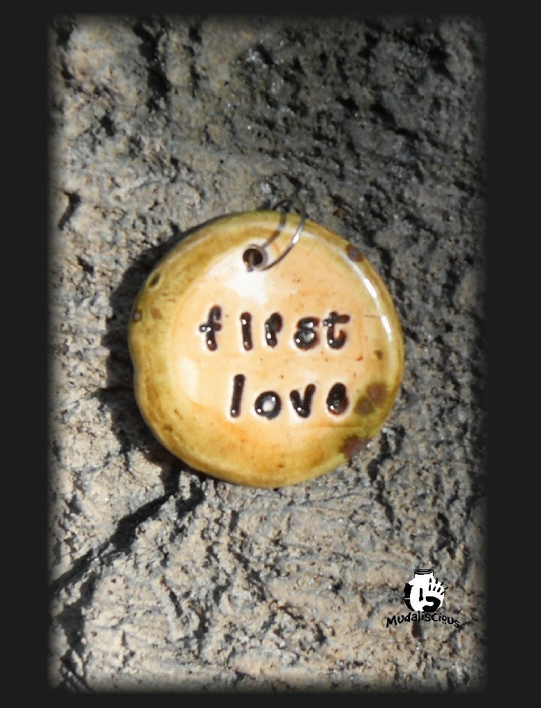 FIRST LOVE Stoneware Pendant