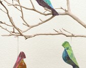 Peace Recycled Bird Ornaments