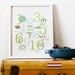 Spanish 11x14 Nature Themed Number Print