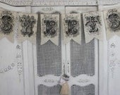 Burlap Sweets Banner In White
