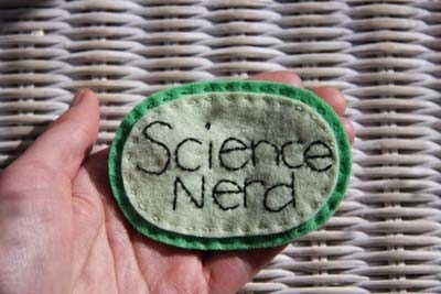 Science Nerd Badge - Green