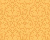 Picadilly Circle Swirls Yellow Fabric 1 Yard