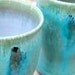 Set of Two 20 oz Turquoise Pint Glasses- Made to Order