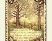 Spiritual inspirational verse nature cycle of life giclee print