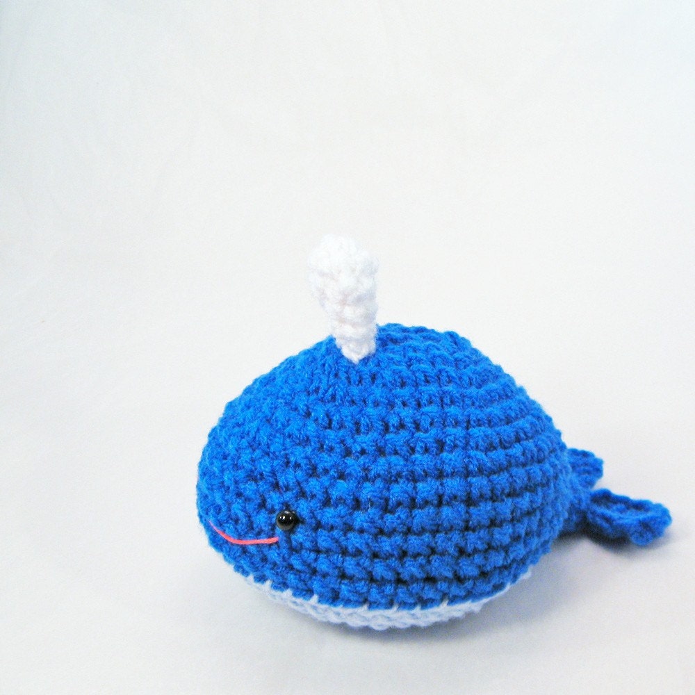 Amigurumi Crochet Pattern Large Whale