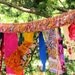 Glitzy Gypsy Celebration Flag garland with multicolor fringe