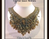 Bead Tutorial Egyptian Queen Seed Bead Collar Necklace pattern instructions
