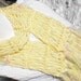 Yellow Knit Scarf Women's Fashion Scarf in Cotton and Silk with Fringe Body Decor Designer Scarves