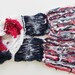 USA Knit Scarf Red, White, Blue Womens Americana Patriotic Olympic Photo Prop Scarves Fourth of July