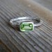 The Sweetest Thing Ring in Sterling and Peridot, READY To SHip Size 6.5