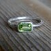 The Sweetest Thing Ring in Sterling and Peridot, READY To SHip Size 6.5