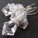 White topaz, crystal quartz, opal earrings in silver --Carsethorn--