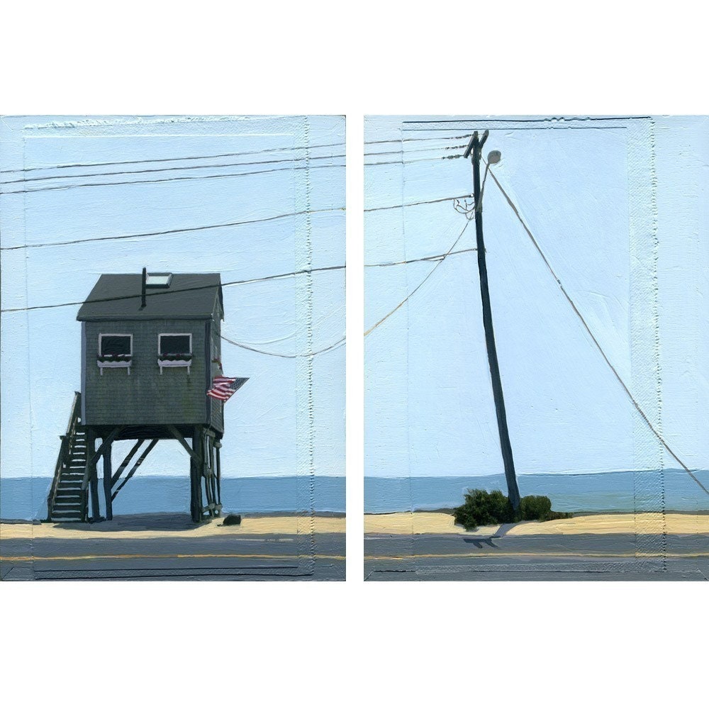 on Stilts- limited edition giclee prints (diptych on single sheet) 38/100
