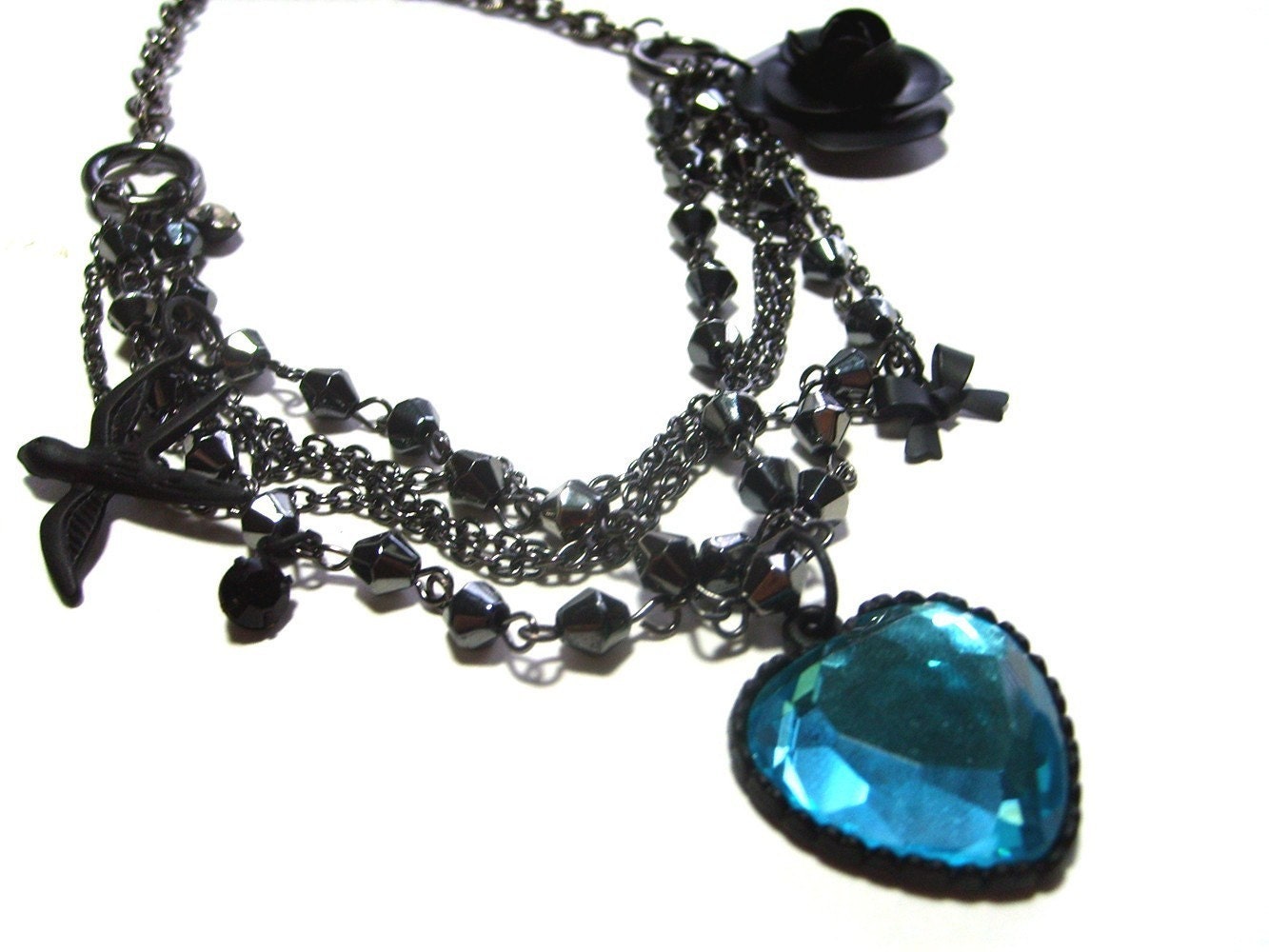 Dark Rhapsody - Gunmetal Charm Necklace (Limited Run)