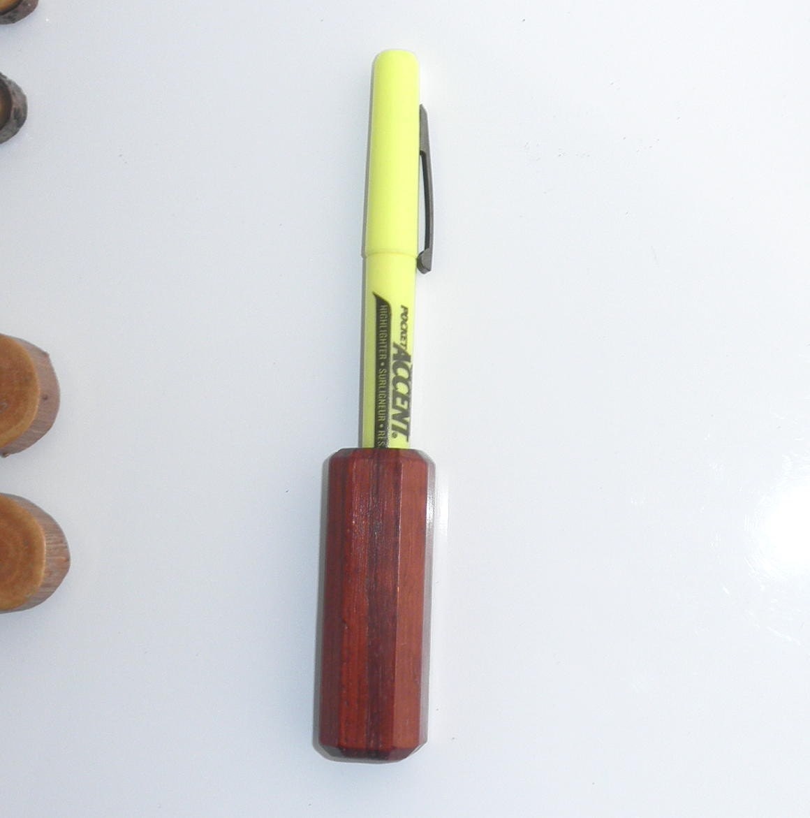 Pen Pencil Chalk Holder Padauk Wood by AmericanCarver