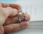 Starfish Earrings - silver dangle