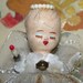 Vintage Christmas Angel, Angel Wings, Candle, Choir Angel, Retro 1950's Holiday Decor, Putz Angel, Mercury Bulb, Lot 3