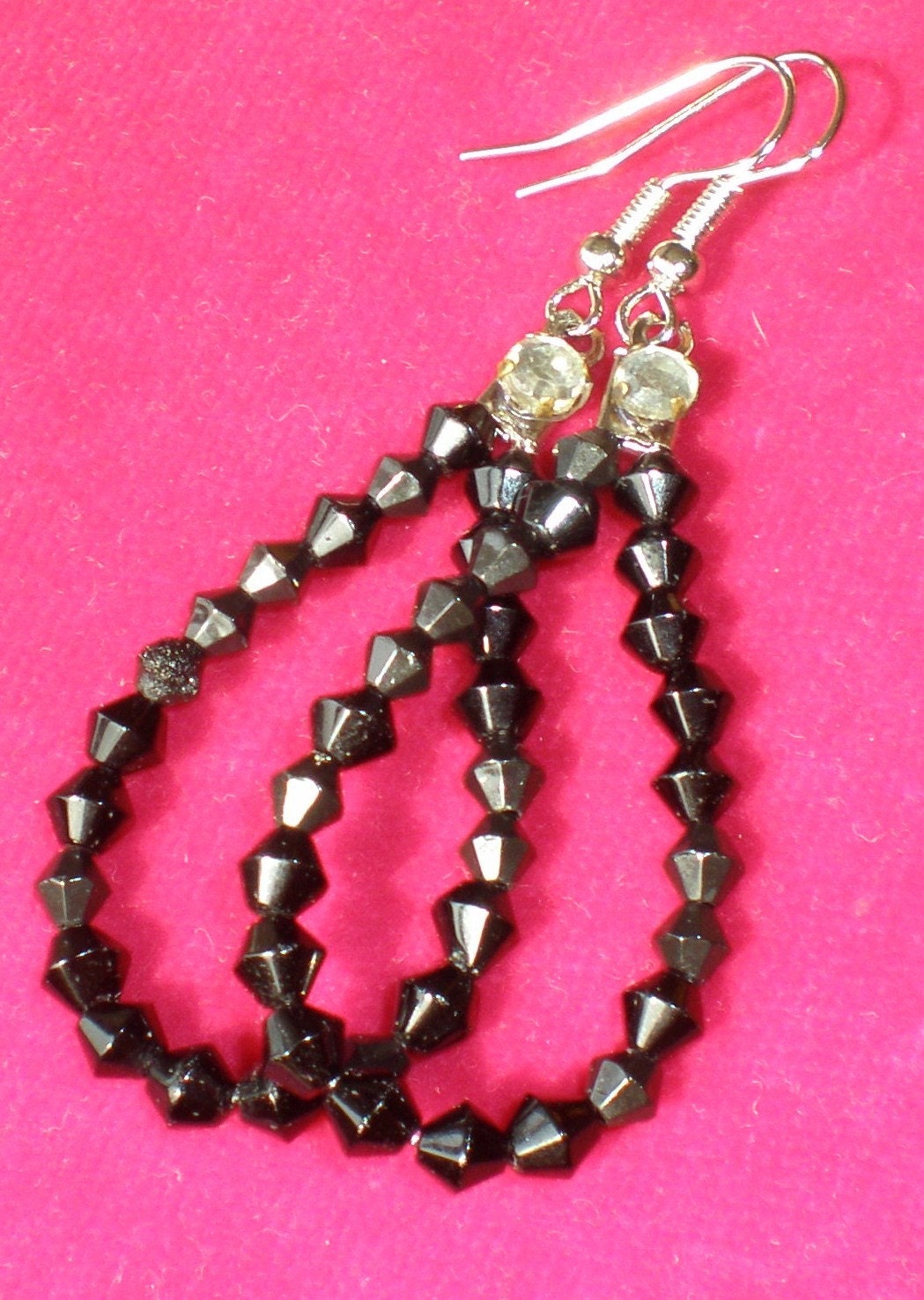 black earrings
