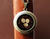 Locket Necklace with Photo Art - NEST - Julie Chen Design with heartworksbylori