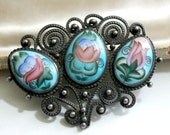 Vintage Brooch / 1940s Jewelry / 1940s Brooch Pin
