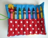 Crayon Roll Winnie the Pooh, Tigger and Piglet Includes 8 Crayons