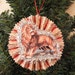 ROAR- Circus Lion - Dresden Style Christmas Ornament