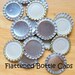 100 Flattened New Silver Bottle Caps- Perfect for fridge magnets, pins, pendants, scrapbooking and card making