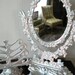 Vintage Ornate Swivel Mirror and Letter Holder