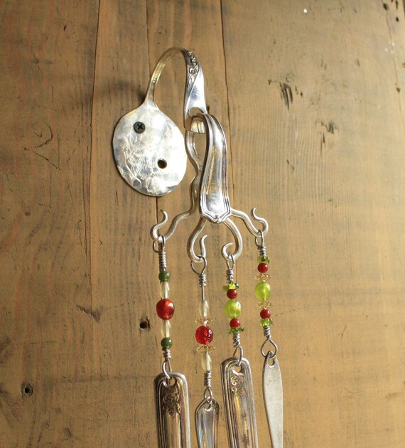 silverware wind chime by heartcreations on Etsy