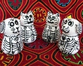 Dog and Cat Skeleton Salt & Pepper Shakers for Day of the Dead and All Year Long