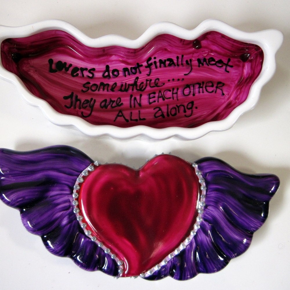 Winged Heart Rumi Lovers' Keepsake Box