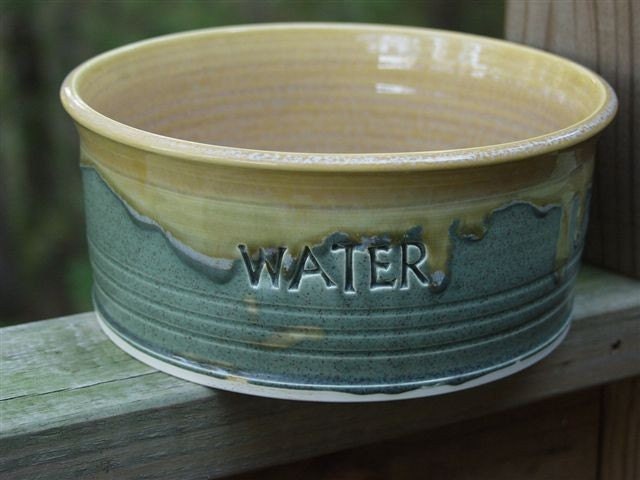 Ceramic Pottery Dog Bowl Dish Food Bowl Personalized Custom Feeding Water Bowl Extra Large
