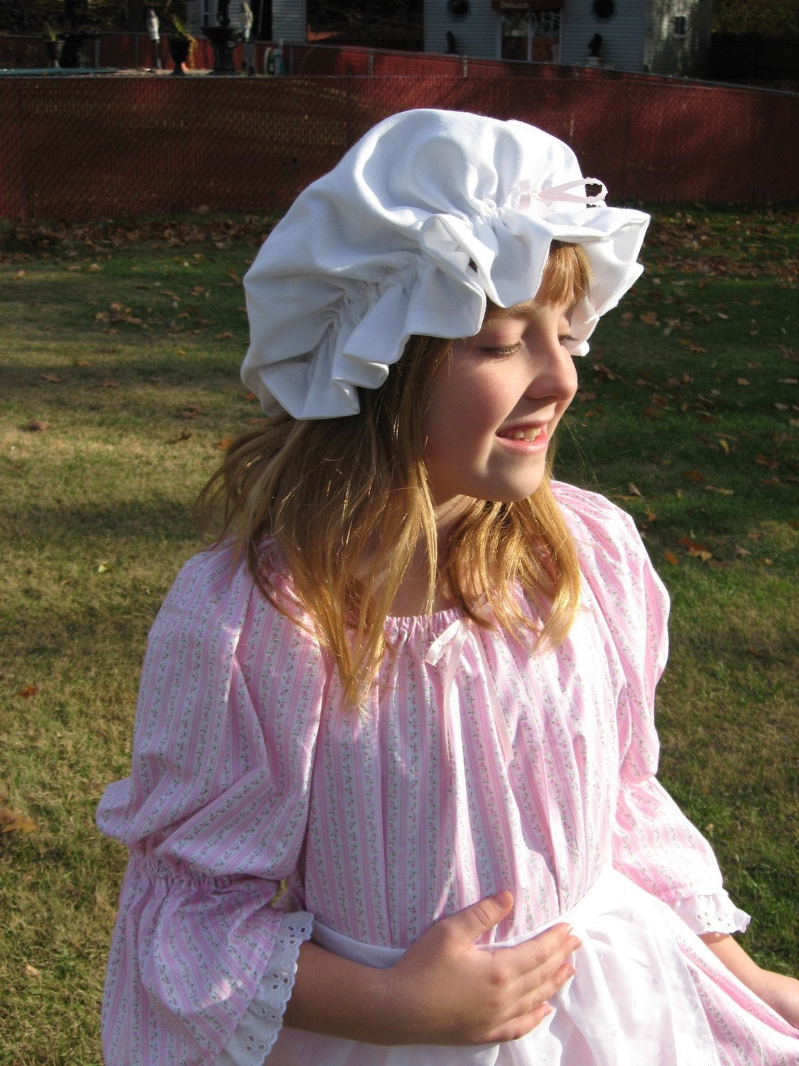 Girls Ladies Colonial Mob Cap  Felicity All colors sizes bonnet
