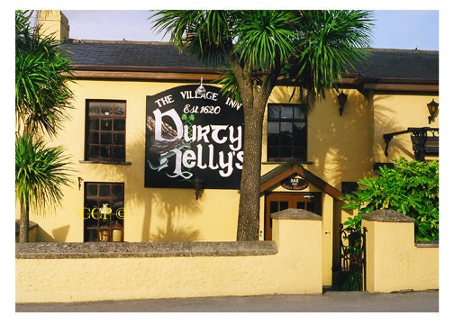 Ireland Pub Photography Fine Art Landscape Durty Nelly's Bunratty Castle 5 x 7 Dorm Decor Print