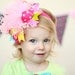 boutique SPRING FLING over the top hair bow with headband