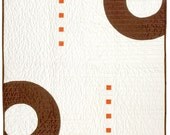 Modern graphic baby quilt - Rings