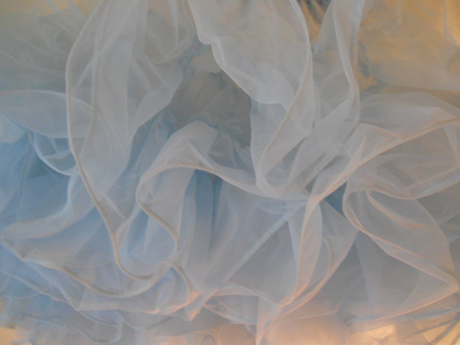 vintage fairy tale princess-blue super-poof petticoat square dance crinoline by partners please adjustable size