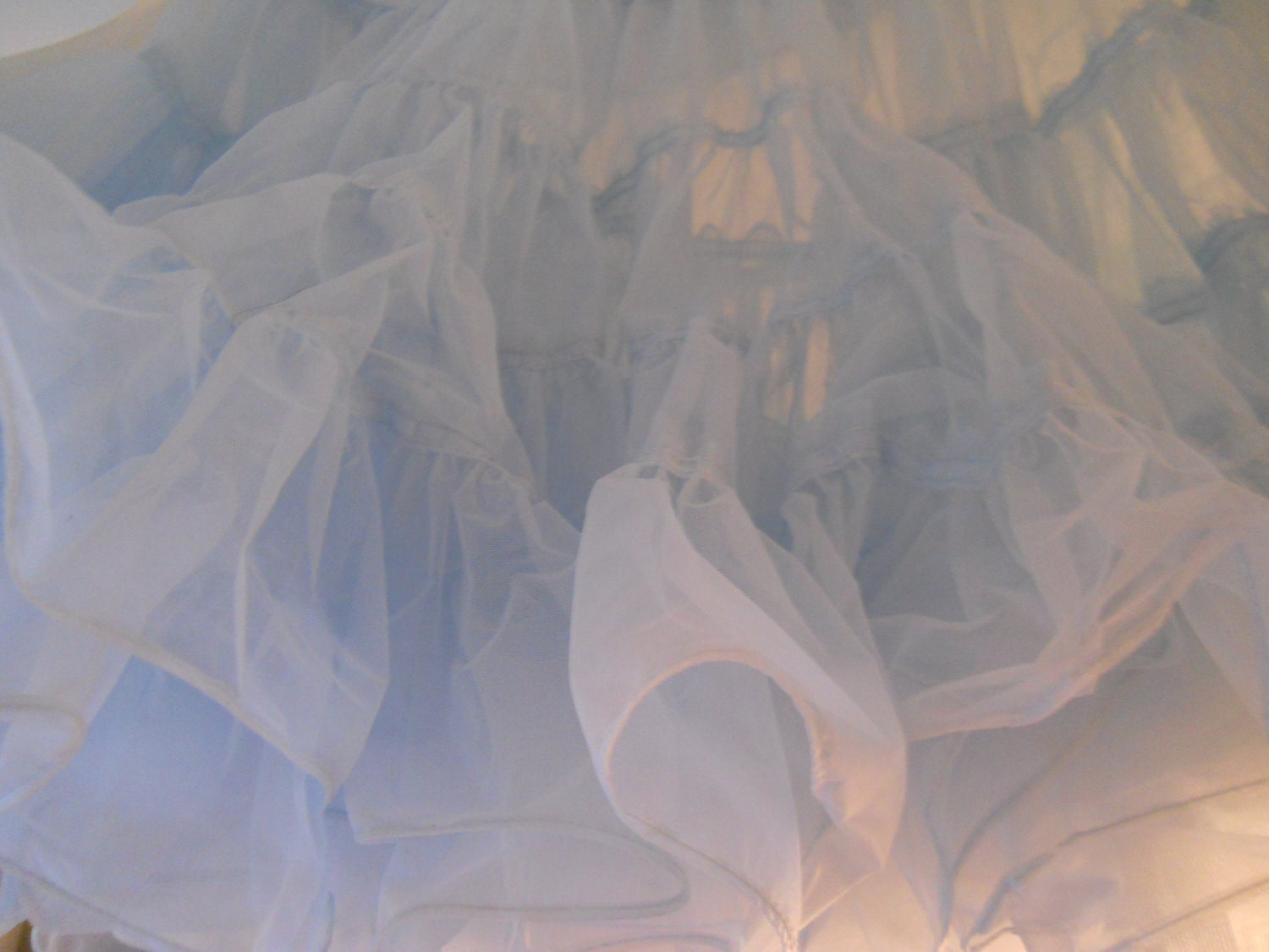 vintage fairy tale princess-blue super-poof petticoat square dance crinoline by partners please adjustable size