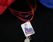 Vintage image Knitter's necklace
