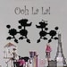 French Poodles Vinyl Wall Decal