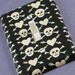 Hearts and Skull Halloween Decor Light Switch Cover Black and White Rockabilly Switchplate Switch Plate LAST ONE 002